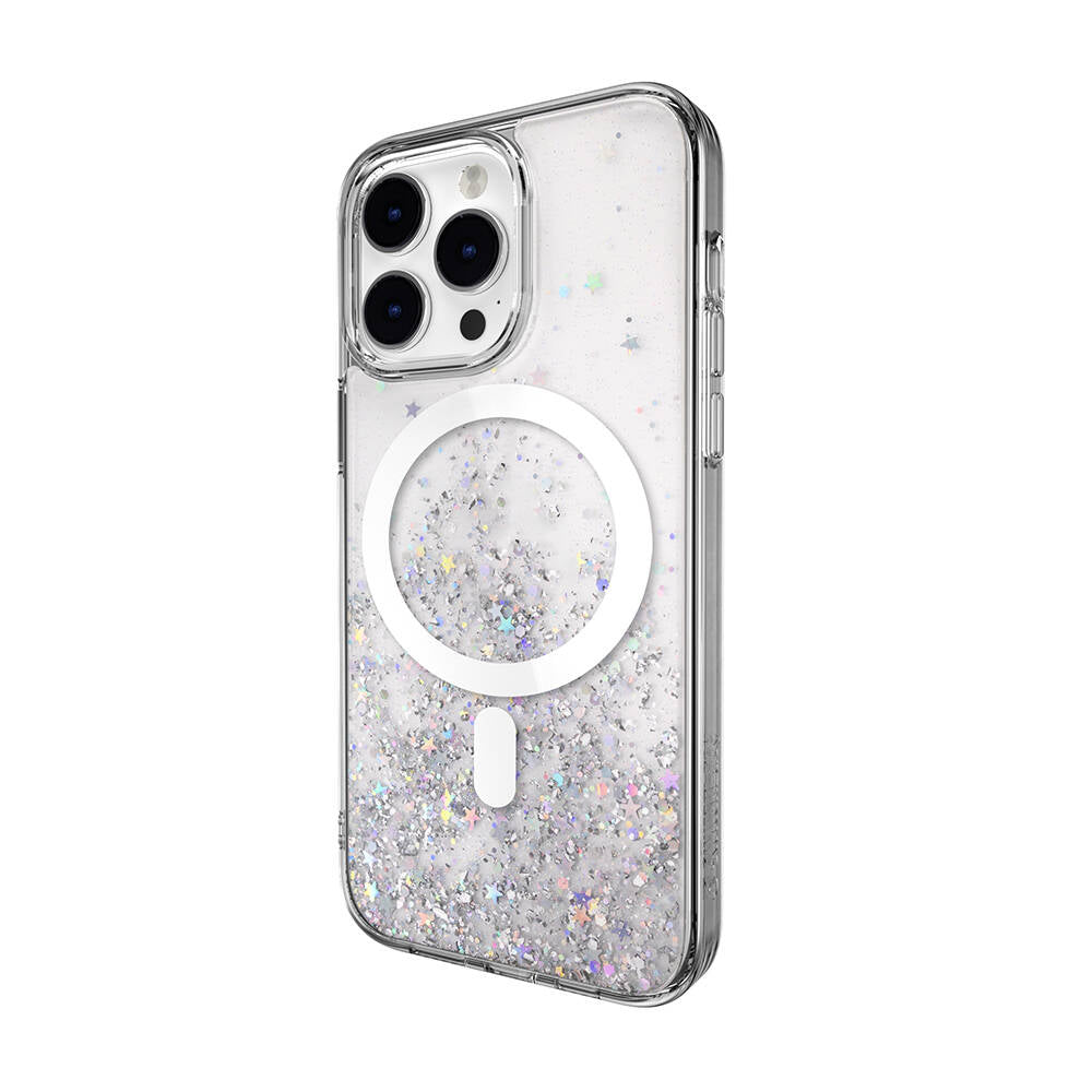 Switcheasy Starfield-M iPhone 14 Pro Max M-safe Şarj Özellikli Parlayan Simli Şeffaf Lisanslı Kılıf Switcheasy Starfield-M iPhone 14 Pro Max M-safe Şarj Özellikli Parlayan Simli Şeffaf Lisanslı Kılıf